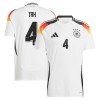 Maillot de Supporter Allemagne Tah 4 Domicile Euro 2024 Pour Homme